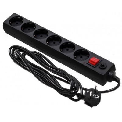 Сетевой фильтр Buro 600SH-16-3-B 3.0 м черный