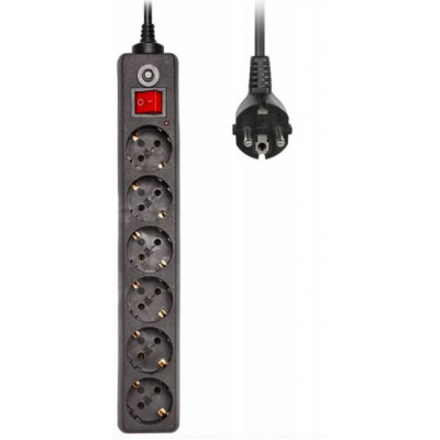 Сетевой фильтр Buro 600SH-5-B 5.0 м черный
