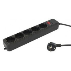 Сетевой фильтр PC PET AP01006-5-B 5.0 м черный