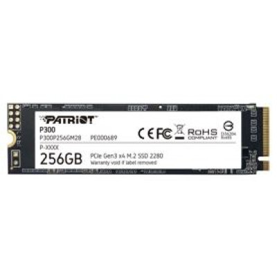 SSD накопитель Patriot P300 P300P256GM28 256ГБ M.2 2280 PCI-E 3.0 x4 NVMe