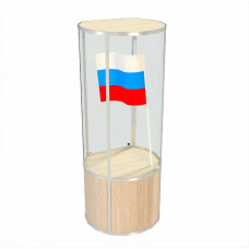 Витрина круглая В71 1000х2400
